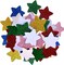 45Pcs Colorful Glitter Foam Stickers- Self Adhesive Star Shape Glitter Sticker for Arts Craft Supplies Greeting Cards Homemade Home Decoration